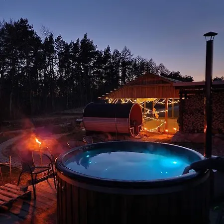 Lodge Kaszubskie Wzgorze - Caloroczne Drewniane *