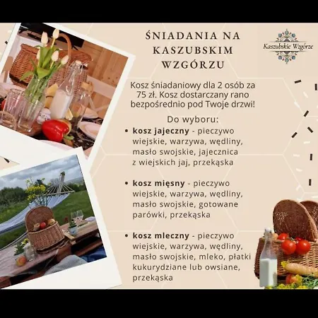 Lodge Kaszubskie Wzgorze - Caloroczne Drewniane *